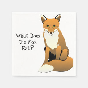 Was isst der Fox? Servietten