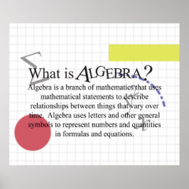 Was ist Algebra? Poster *Aktualisierung*