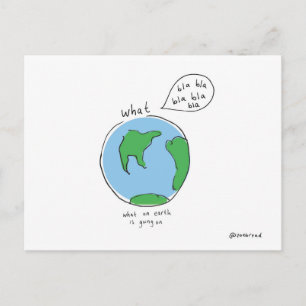 Was ist auf der Postkarte? Postkarte