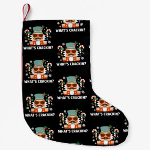 Was ist Crackin Christmas Nutcracker Funny Xmas Kleiner Weihnachtsstrumpf