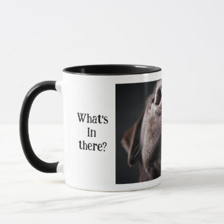 Was ist da drin Nosey Dog? Tasse