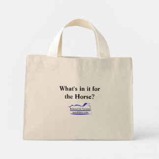 "Was ist da drin" Tasche mit Logo auf der Rückseit