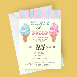 Was ist das Scoop Soda Shop Gender Reveal Party? Einladung