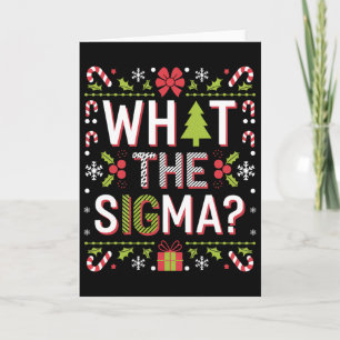 Was ist das Sigma lustiger Weihnachtsmann Clause G Karte