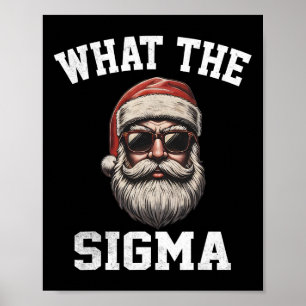 Was ist das Sigma Santa lustiger Weihnachts-Meme X Poster