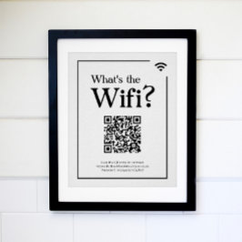 Was ist das Wifi? Unterschreiben für Zuhause zur F Poster