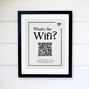 Was ist das Wifi? Unterschreiben für Zuhause zur F Poster