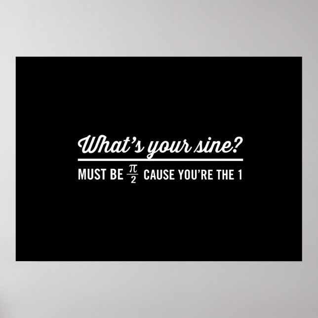 Was ist dein Sine? Poster (Vorne)