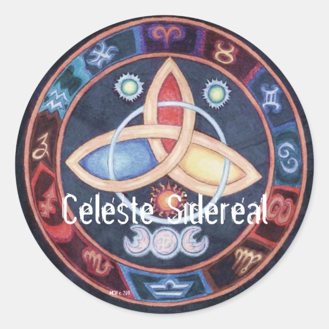 Was ist dein Zeichen, Zodiac-Buchzeichen? Runder Aufkleber (Vorderseite)