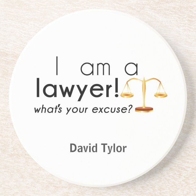 Was ist deine Ausrede? Getränkeuntersetzer (Vorne)