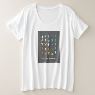 Was ist deine Superkraft? Monat des Stolzes auf Be Große Größe T-Shirt