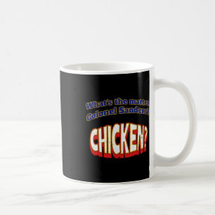 Was ist der Aufkleber für Oberst. Sanders? Kaffeetasse