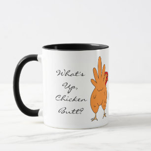Was ist der Hühnerfisch?   Funny Spaß Tasse