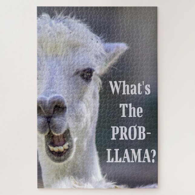 Was ist der Prob- Llama? Niedlich Funny LLAMA (Vertikal)