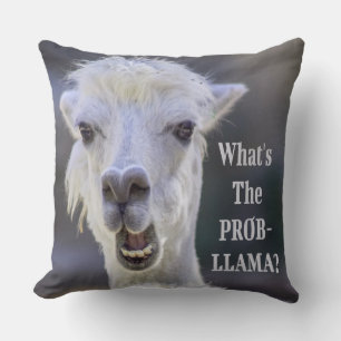 Was ist der Prob- Llama? Niedlich Funny LLAMA Kissen