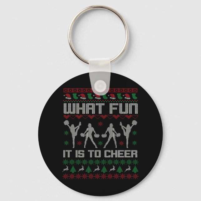 Was ist der Spaß, Cheerleader Christmas GIft zu ju Schlüsselanhänger (Vorderseite)
