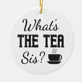 Was ist der Teesalon? Keramik Ornament