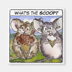Was ist die Schaufel? Cartoon-Eiscreme-Magnet Magnet