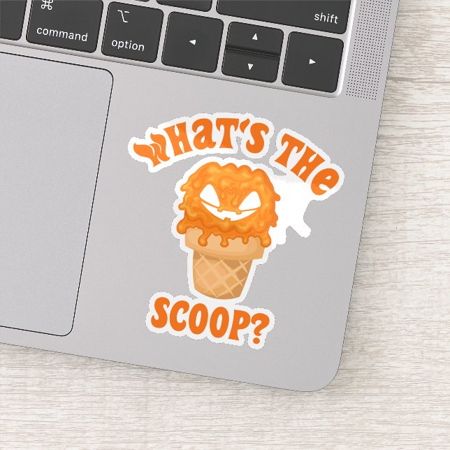 Was ist die Scoop Gender Reveal Halloween Eiscreme Aufkleber (Detail)