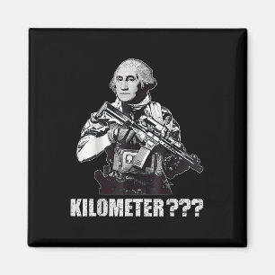 Was ist ein Kilometer George Washington Meme Lusti Magnet