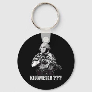 Was ist ein Kilometer George Washington Meme Lusti Schlüsselanhänger