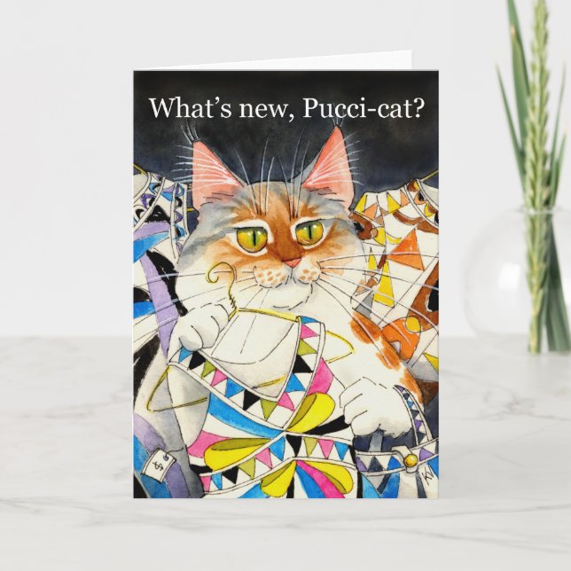 Was ist eine neue Pucci-Katze? Karte (Vorderseite)
