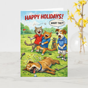 Was ist Golf spielende Katzen und Hunde Karte