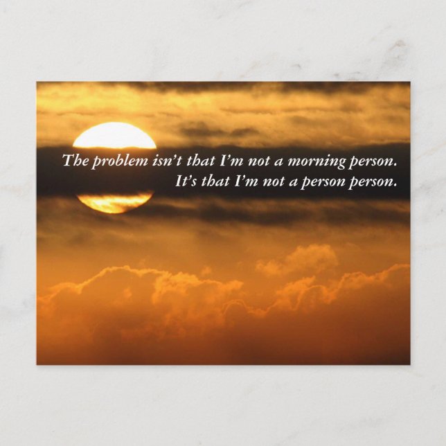 Was ist gut daran, dich heute Morgen zu sehen? Postkarte (Vorderseite)