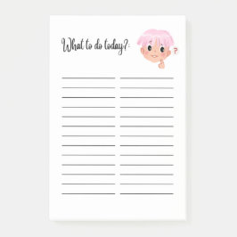 WAS IST HEUTE ZU TUN? POST-IT KLEBEZETTEL