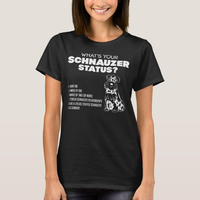 Was ist Ihr Schnauzer-Status? T-Shirt (Vorderseite)