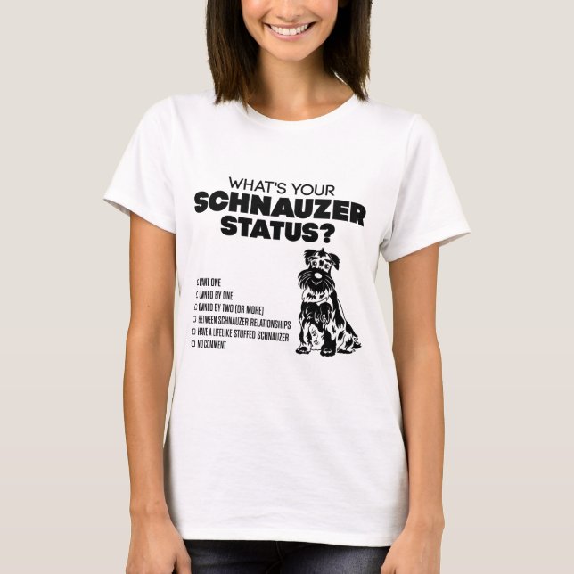 Was ist Ihr Schnauzer-Status? T-Shirt (Vorderseite)
