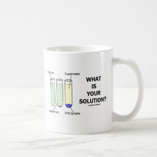 Was ist Ihre Lösung? (Chemie-Spaß) Kaffeetasse