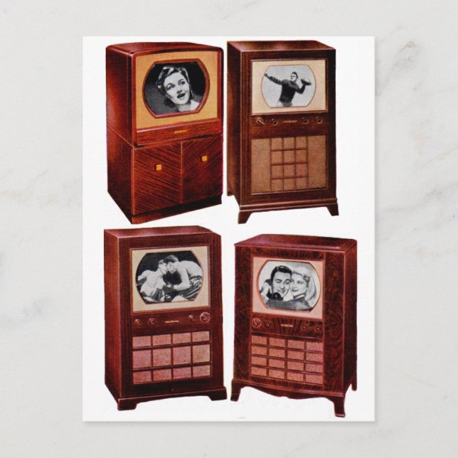 Was ist im Fernsehen 1951? Postkarte (Vorderseite)