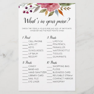 Was ist in deinem Brautparty "Floral"?