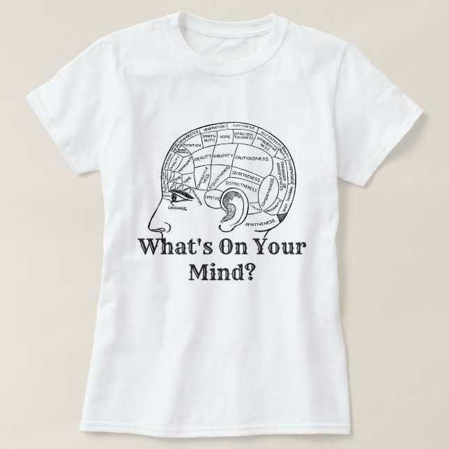 Was ist in deinem Kopf? T-Shirt (Design vorne)