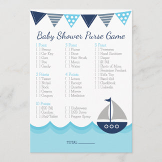 Was ist in deiner Geldbörse? - Sailor Baby Shower  Programm