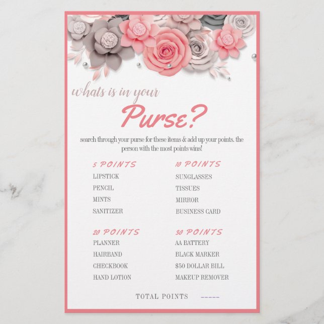 Was ist in deiner Geldbörse? Spielkarte Flyer (Vorne)