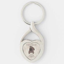 Was ist in einem Pugaccino-Niedlichen Hund-Mops? Schlüsselanhänger