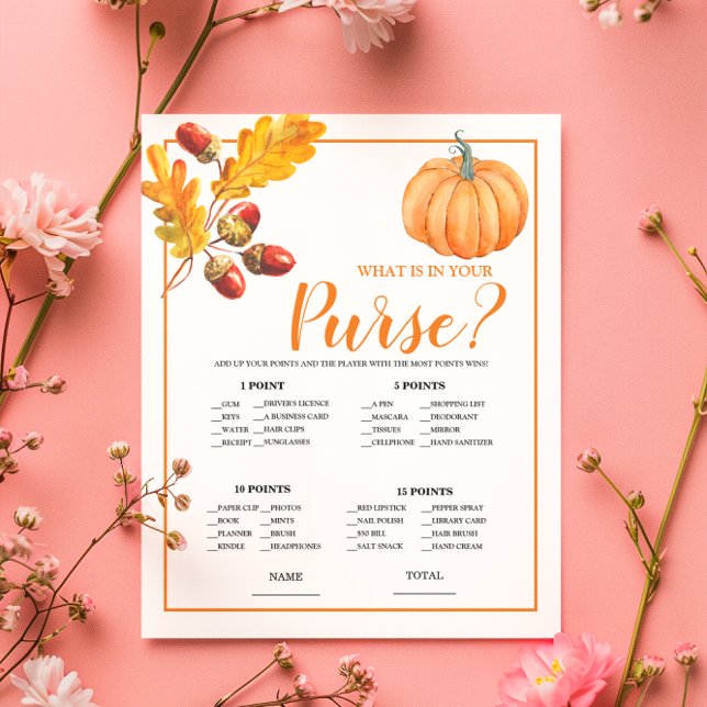 Was ist in Purse Fall Pumpkin Bridal Game? (Von Creator hochgeladen)