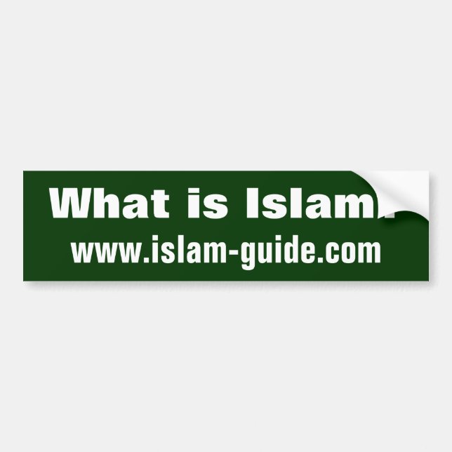 Was ist Islam? Autoaufkleber (Vorne)