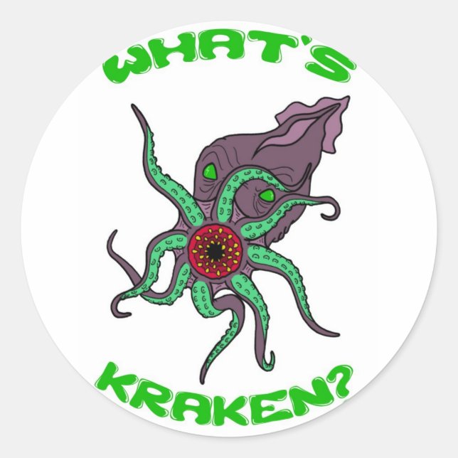 Was ist Kraken? Aufkleber (Vorderseite)
