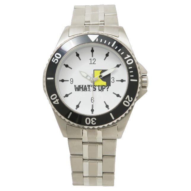 Was ist los? armbanduhr (Vorderseite)