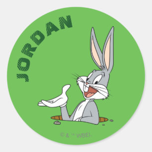 WAS IST LOS, DOC?™ BUGS BUNNY™ Kaninchenloch Runder Aufkleber