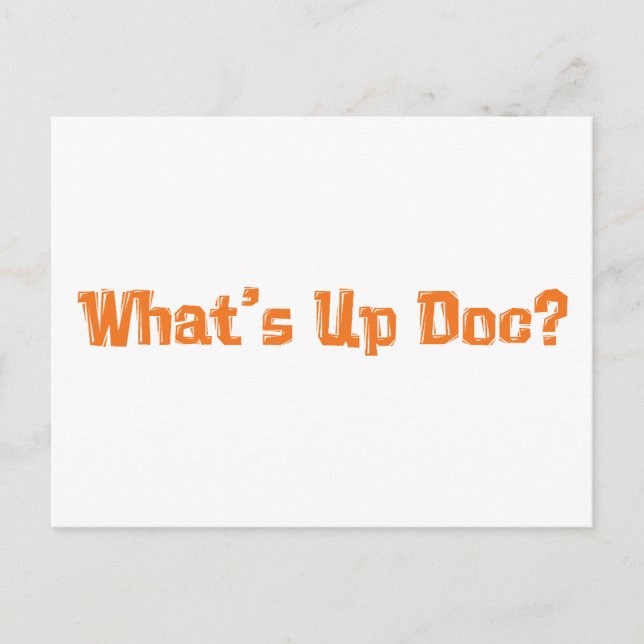 Was ist los Doc Geschenke? Postkarte (Vorderseite)