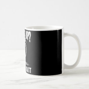Was ist los, Hühnerarsch - Lustiger Vintage-Meme-V Kaffeetasse