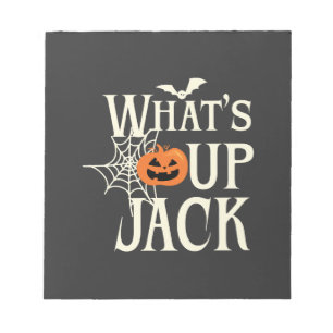 Was ist los Jack Halloween Notizblock