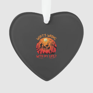 Was ist los Leben Halloween Schwarze Katzen Zombie Ornament