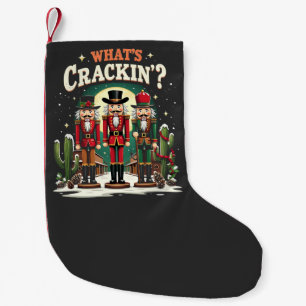 Was ist los Nussknacker Kaktus Weihnachten Lustig Kleiner Weihnachtsstrumpf