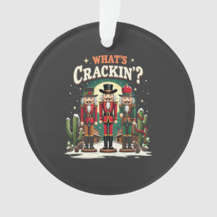 Was ist los Nussknacker Kaktus Weihnachten Lustig Ornament