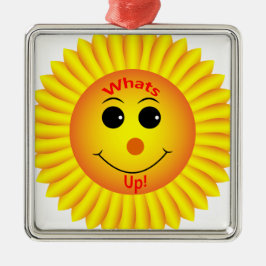 Was ist los! ornament aus metall